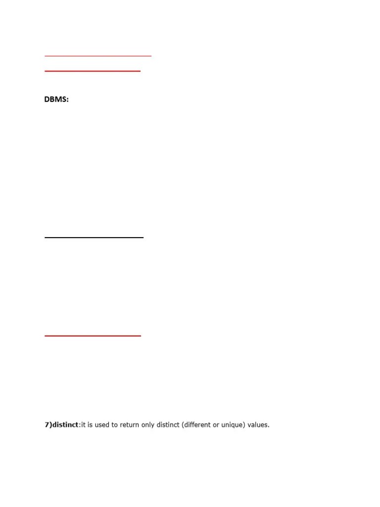 Mysql Full Notes | PDF | Relational Database | Table (Database)