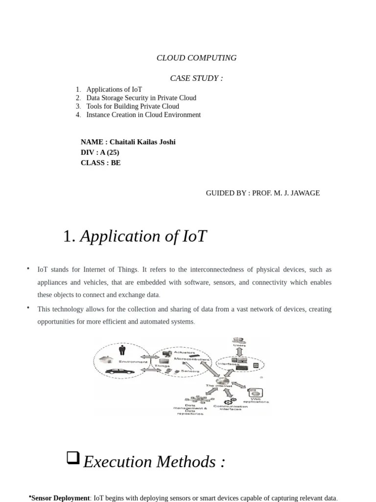 IoT And Private Cloud Insights | PDF | Cloud Computing | Internet Of Things