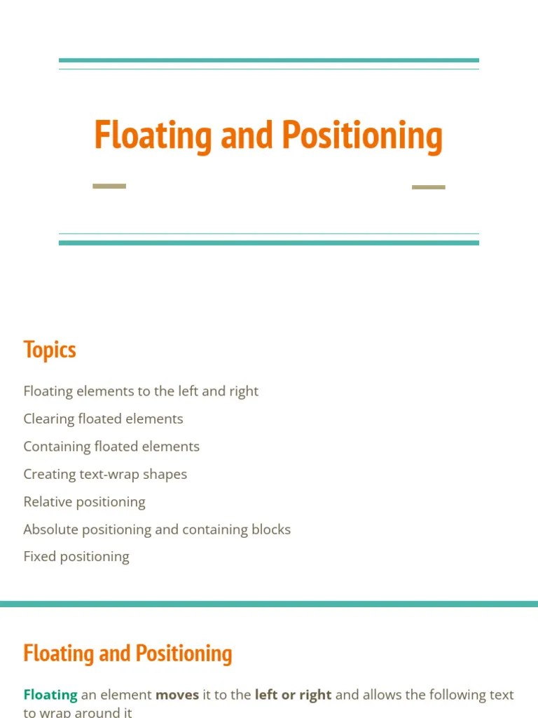 Introduction To Cascading Style Sheet Part III | PDF | Html Element ...