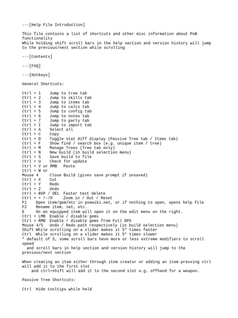 Help | PDF | Keyboard Shortcut | Software