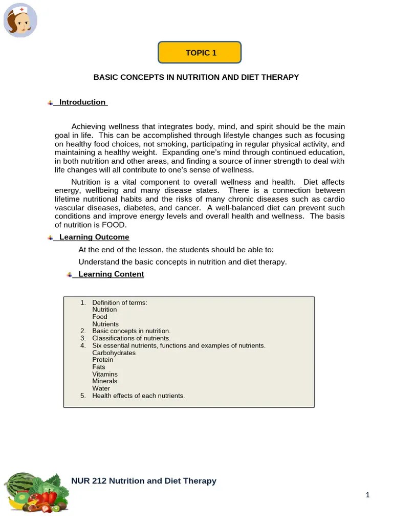 NUTRITION-MODULE-Final | PDF | Nutrients | Nutrition