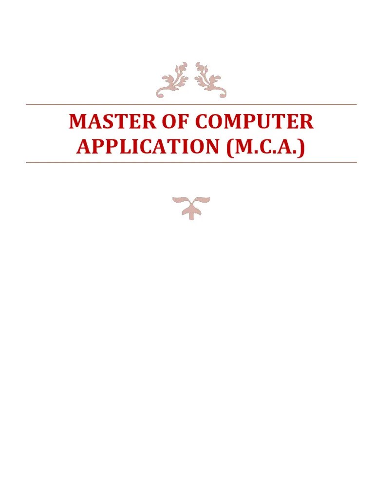 Assignment MCA Syllabus _Batch - 2021-2023 | PDF | Statistics ...