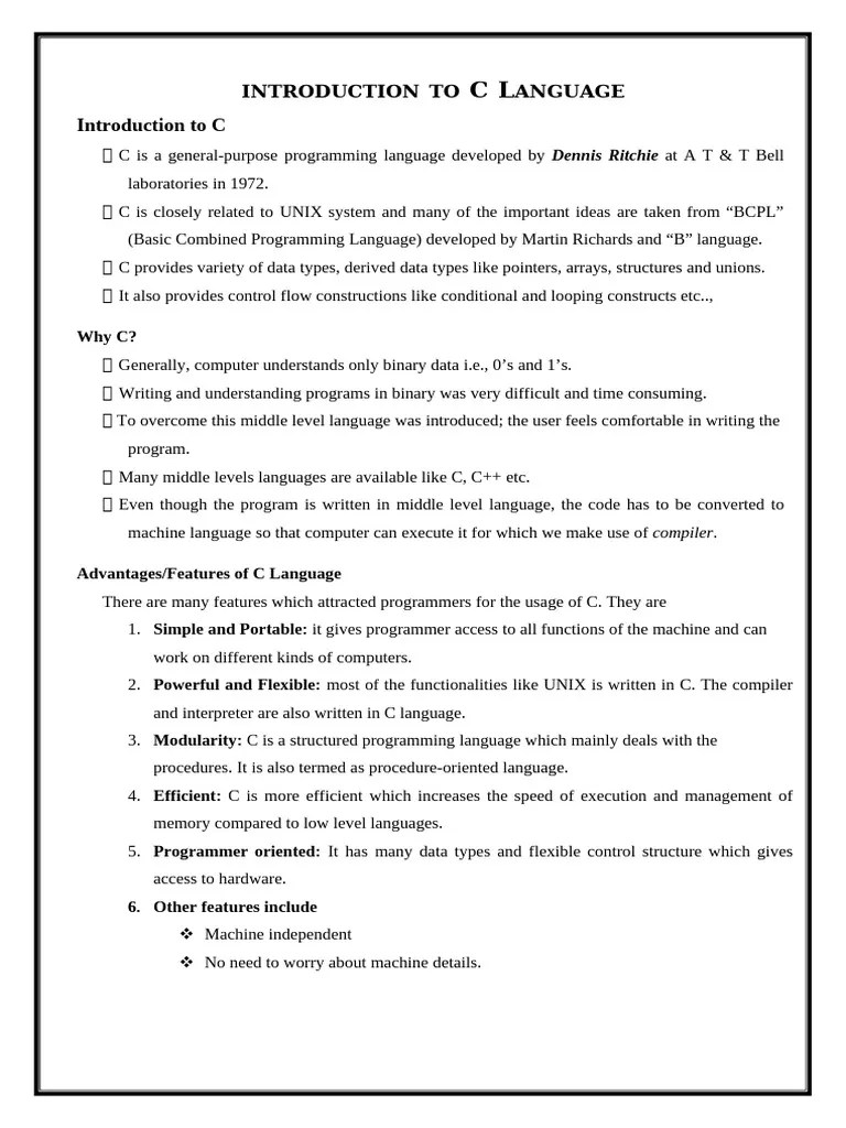 C Basics | PDF | Integer (Computer Science) | Data Type