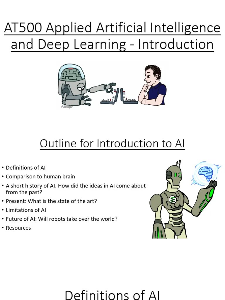 Lec01b Intro | PDF | Artificial Intelligence | Intelligence (AI) & Semantics