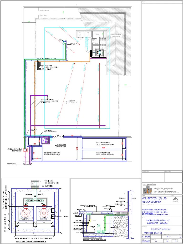 Plumbing drawings