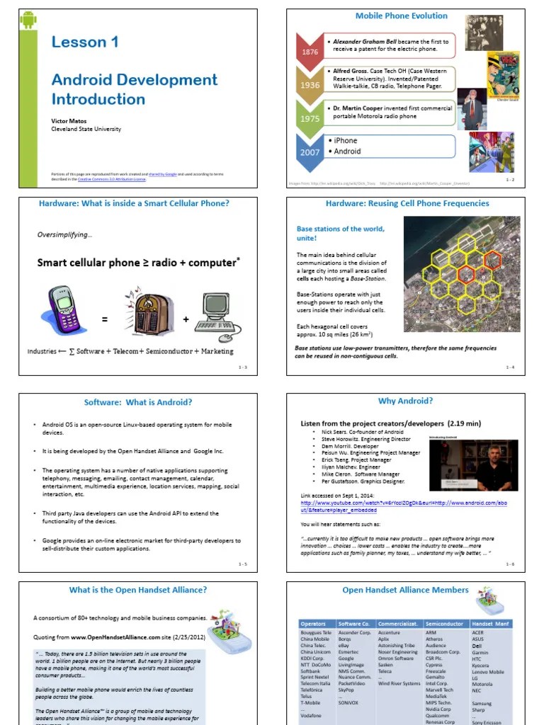 Android-Chapter01-Intro | PDF | Android (Operating System) | Telephone