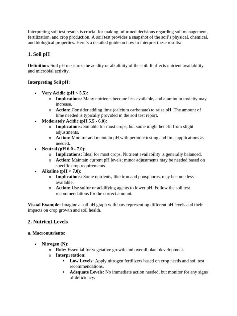 Interpreting Soil Test Results | PDF | Soil | Fertilizer