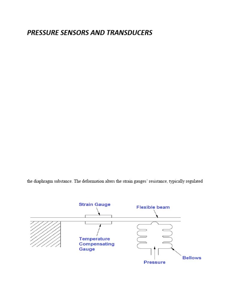 Pressure Sensors | PDF | Pressure Measurement | Vacuum