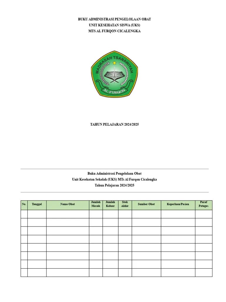 Buku Administrasi Pengelolaan Obat | PDF