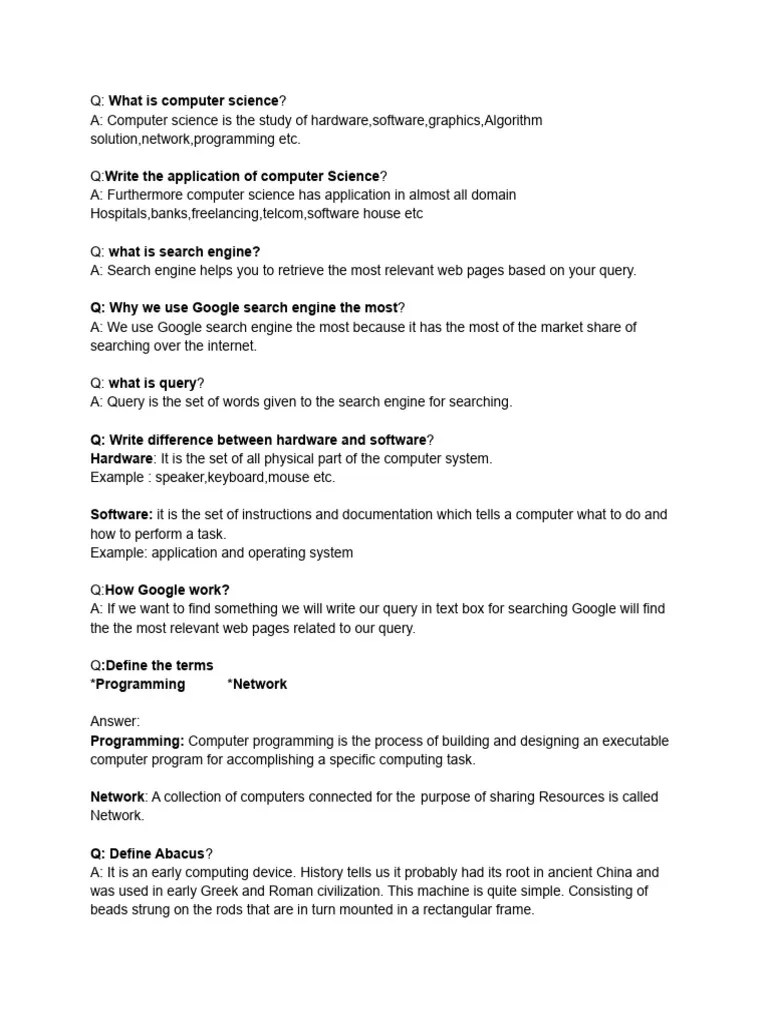 CS101 Highlighted Handouts By Pin | PDF