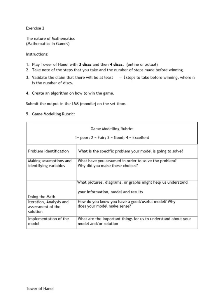 Tower Of Hanoi | PDF | Theoretical Computer Science | Algorithms And ...