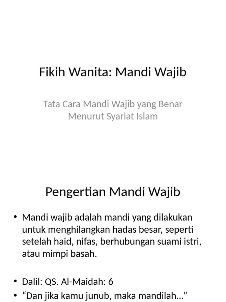 Materi Mandi Wajib | PDF