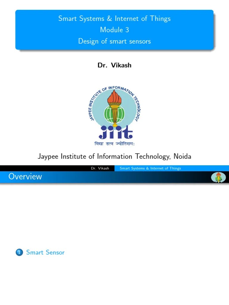 Module 3 | PDF | Internet Of Things | Sensor