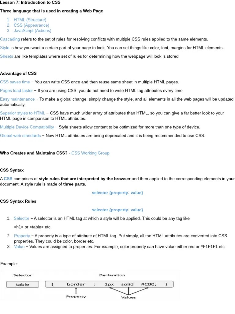 LESSON Reviewer | PDF | Html | Html Element