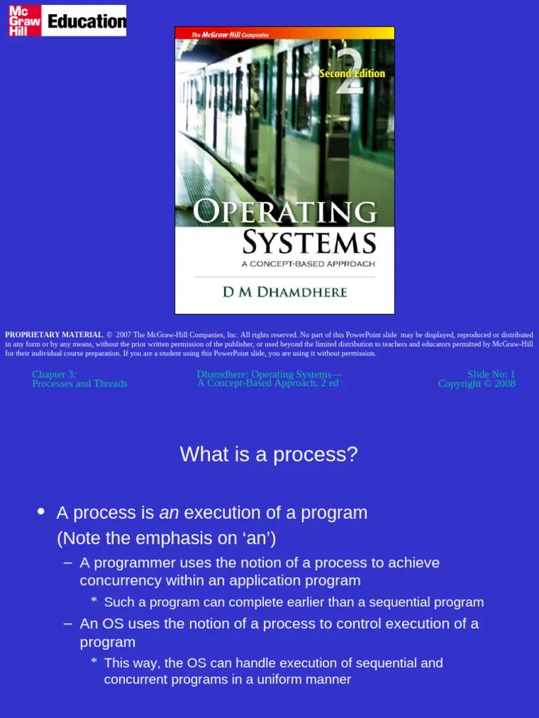 Unit3. Processes | PDF | Process (Computing) | Thread (Computing)