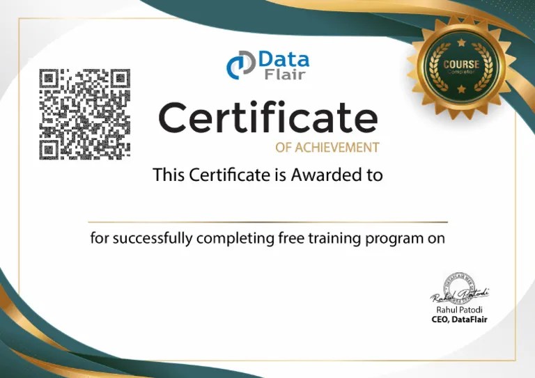 DSA Course Completion Certificate | PDF