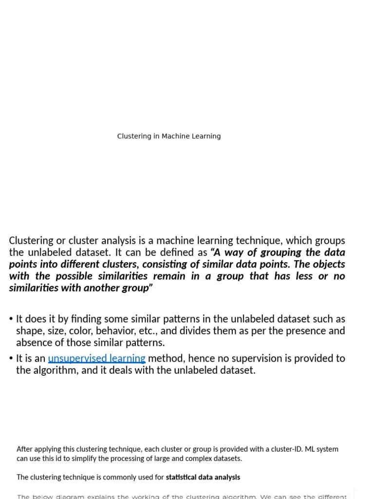CLUSTERING | PDF | Cluster Analysis | Machine Learning
