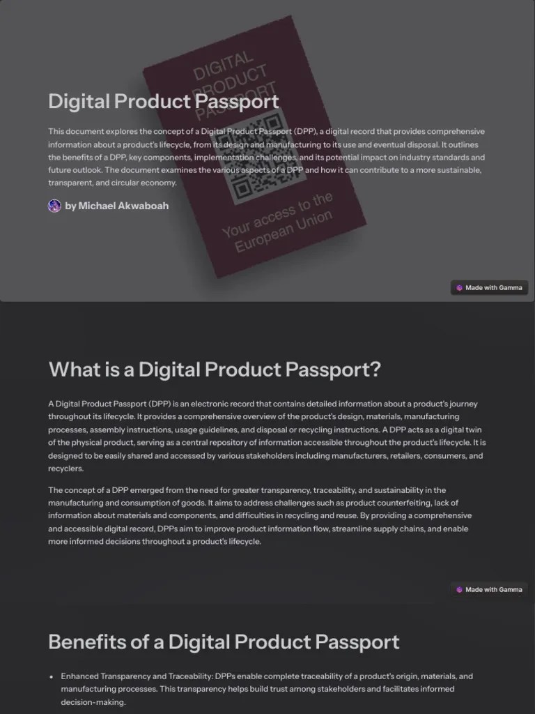 Digital Product Passport | PDF | Product (Business) | Life Cycle Assessment