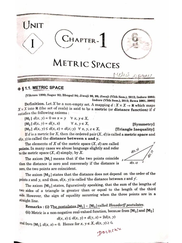 Metric Spaces | PDF