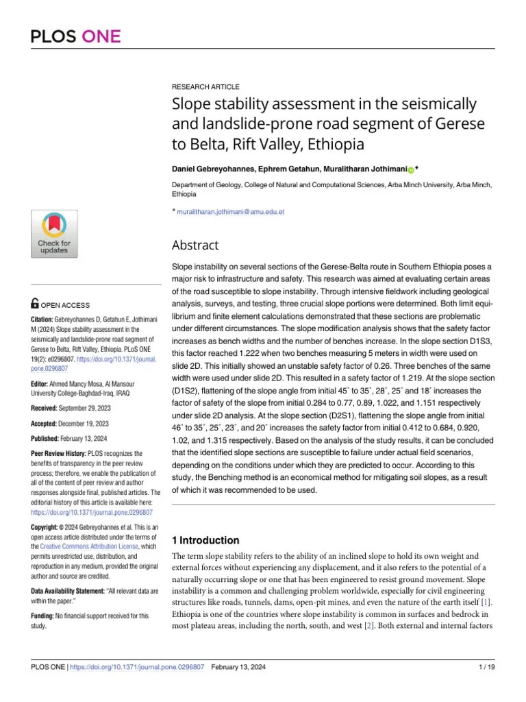 Slope Stability Assessment In The Seismically And Pdf Earth