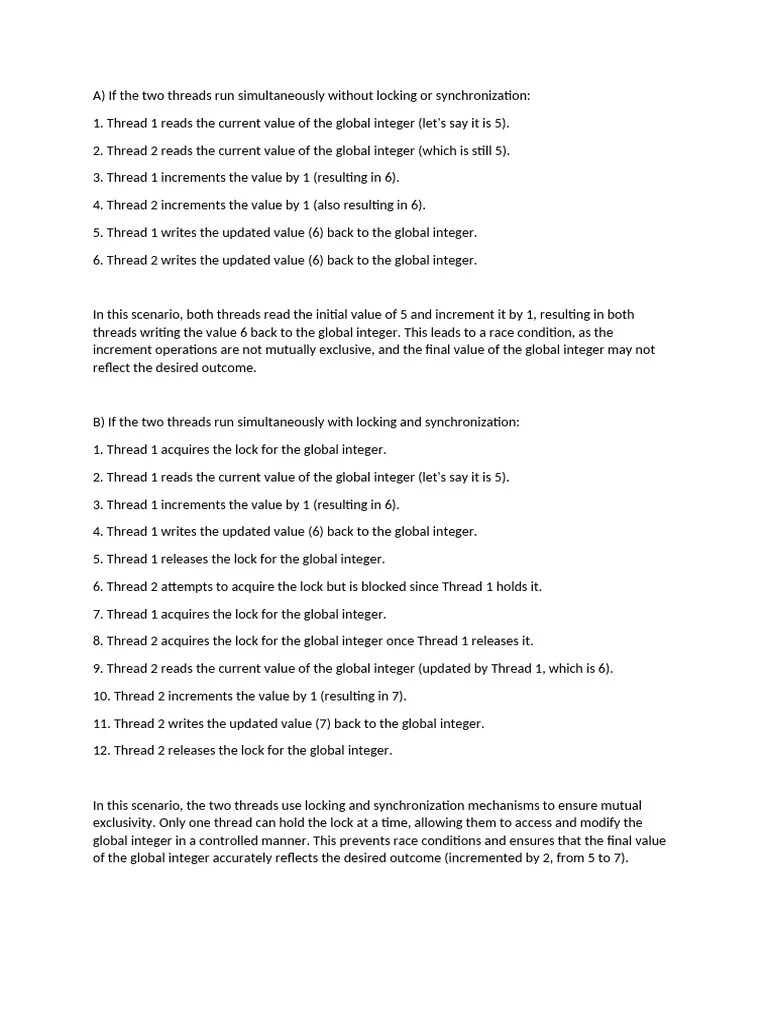 Os Test 2 | PDF | Scheduling (Computing) | Thread (Computing)