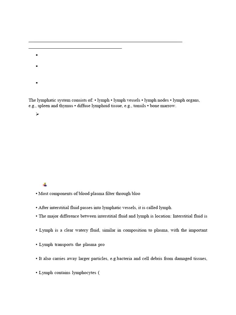 Lymphatic System | PDF | Lymphatic System | Lymph Node