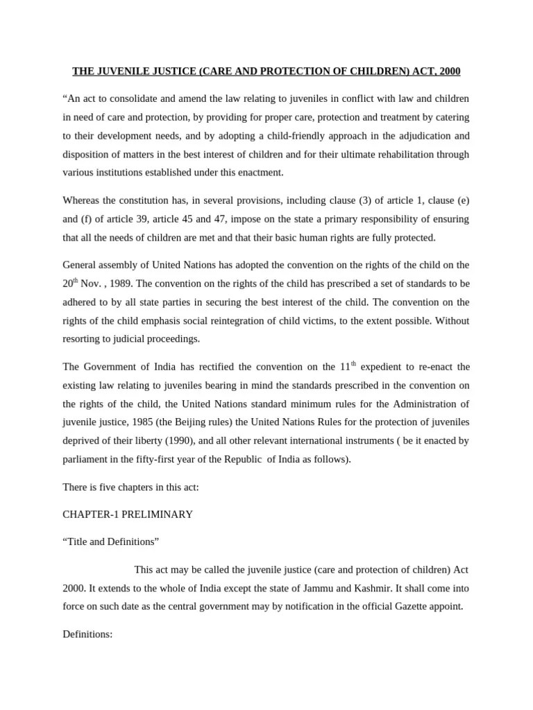 Juvenile Justice | PDF | Bail | Adoption