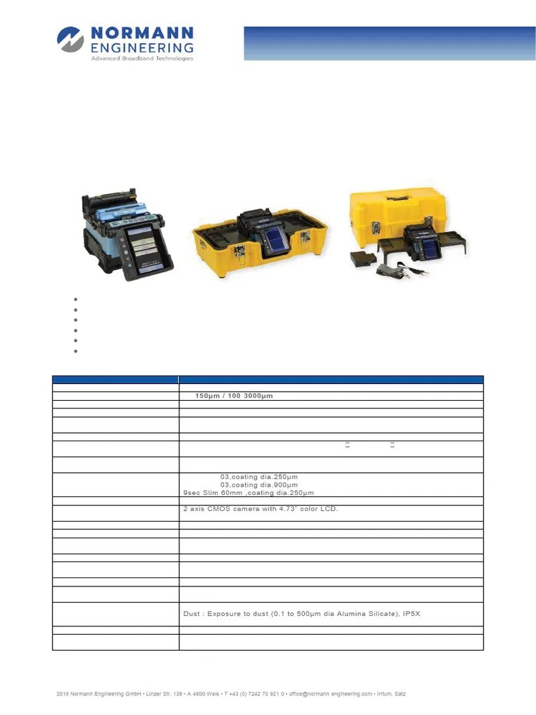 EN_Fusion Splicer 70S+ | PDF | Optical Fiber | Electrical Engineering