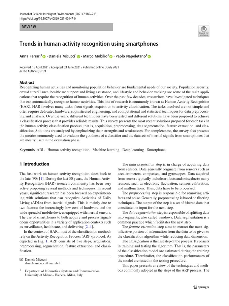 Human Activity Recognition 2 | PDF | Machine Learning | Principal ...