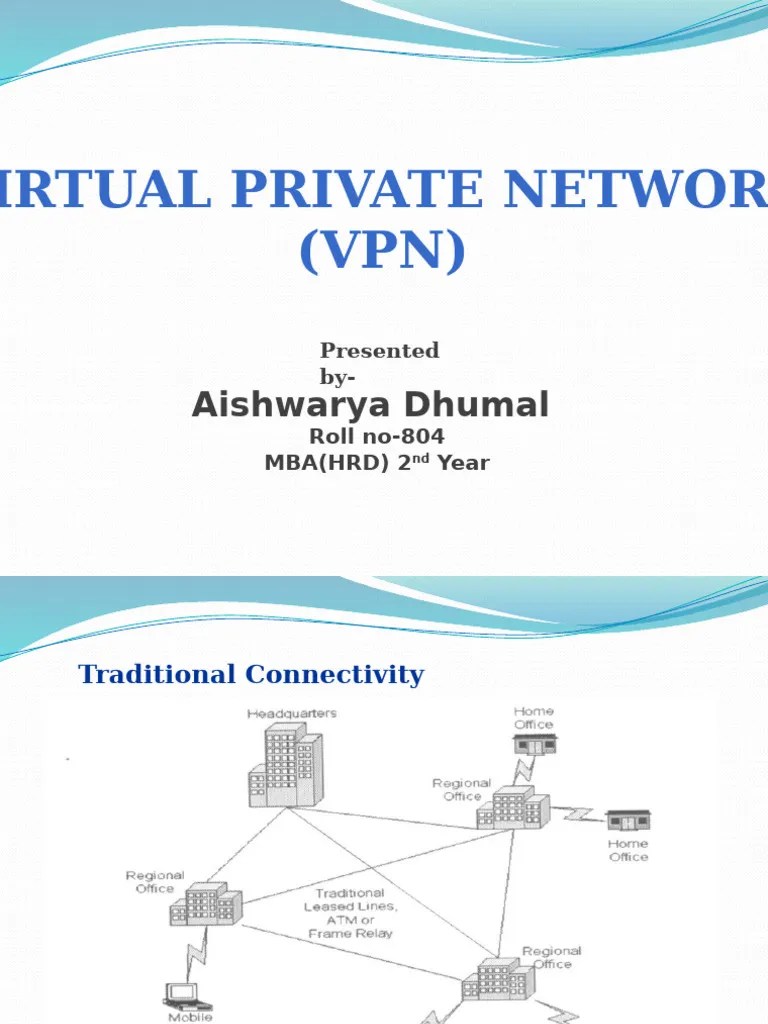 Virtual Private Network (VPN) : Aishwarya Dhumal | PDF | Virtual ...