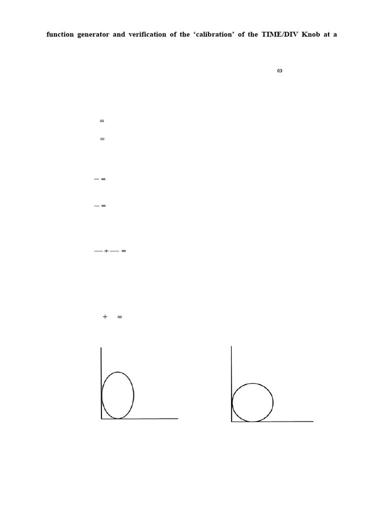 1-W1 - Lissajous Figures | PDF | Frequency | Amplitude