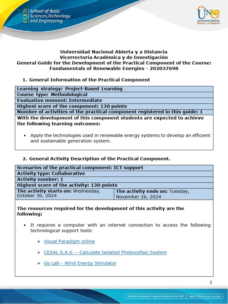 Guide For The Development Of The Practical Component - Unit 3 - Phase 4 ...