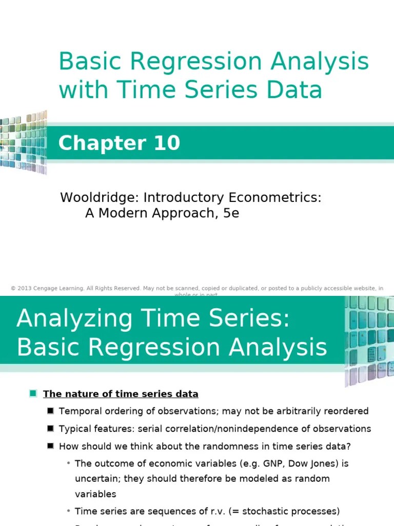 CH - 10 - Basic Regression Analysis With Time Series Data | PDF ...