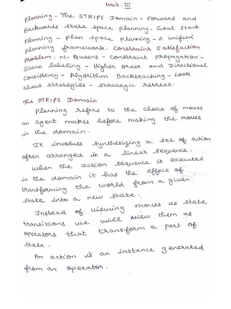 AI Unit 3 | PDF