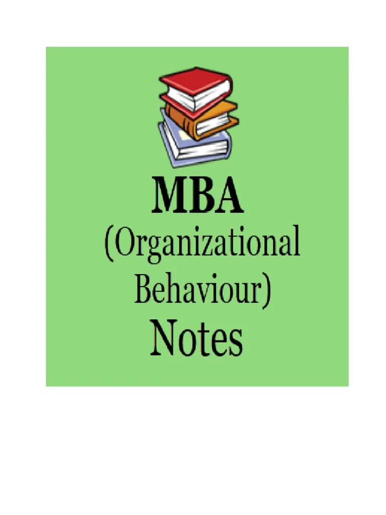OB-MBA 1-Sem-Unit-2 | PDF | Perception | Motivation