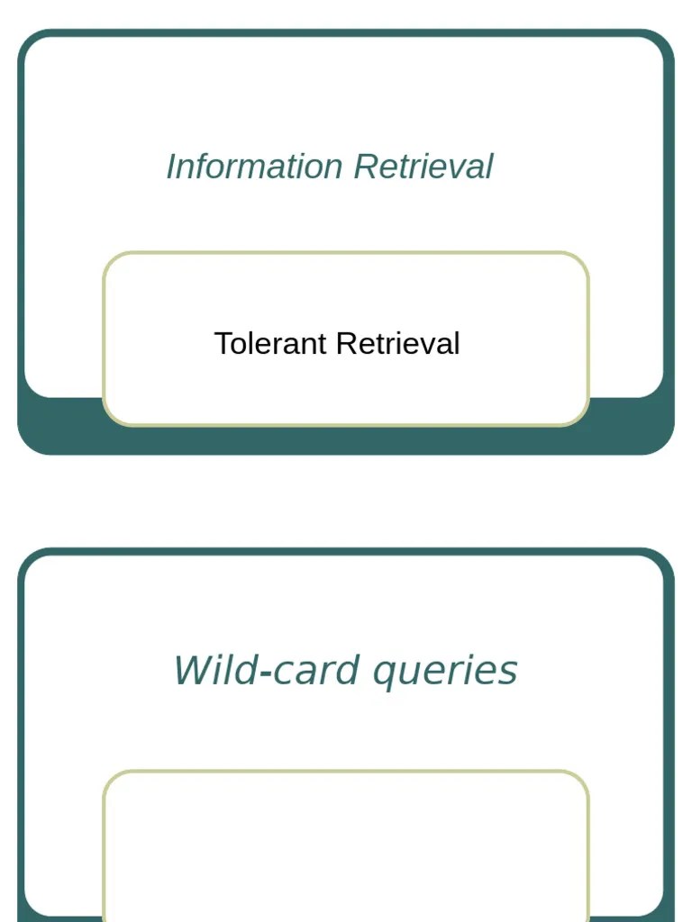 IR Lecture 3b | PDF | Information Retrieval | Linguistics