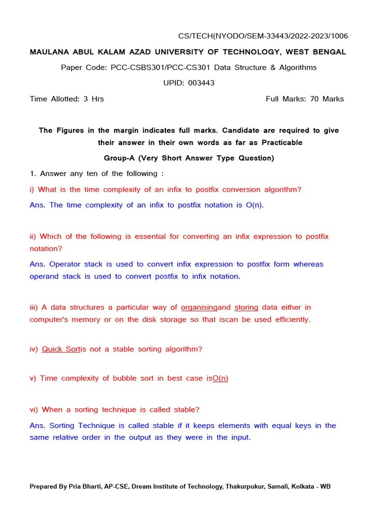 Btech Data Structures | PDF | Queue (Abstract Data Type) | Algorithms And Data Structures