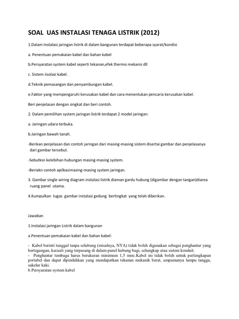 Soal generator sinkron 1 5 absen 6 10 complete. Soal Uas Itl Dan Jawaban Pdf