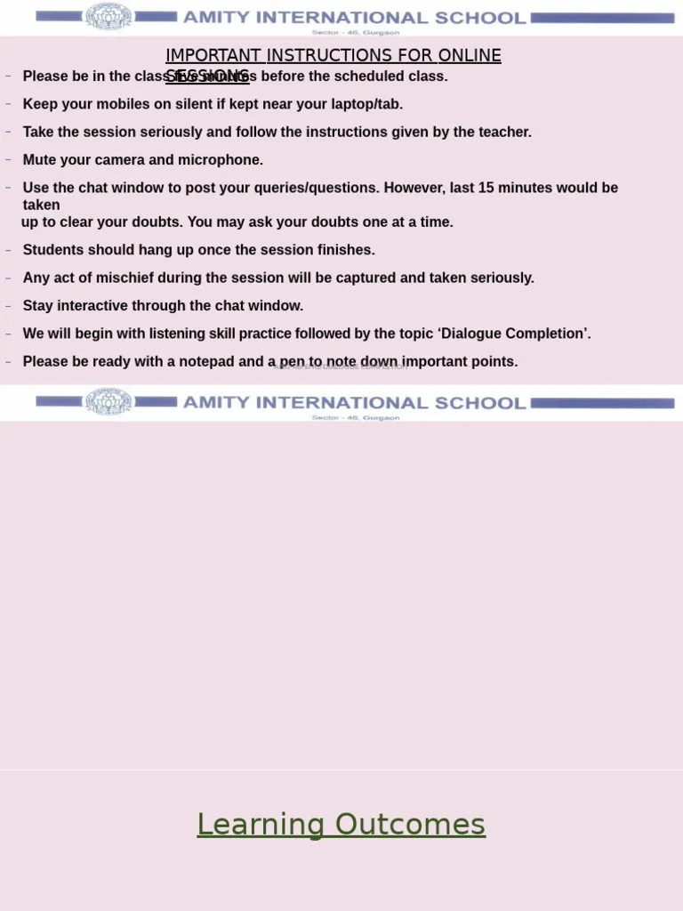 Dialogue Completion | PDF | Conversation | Dialogue