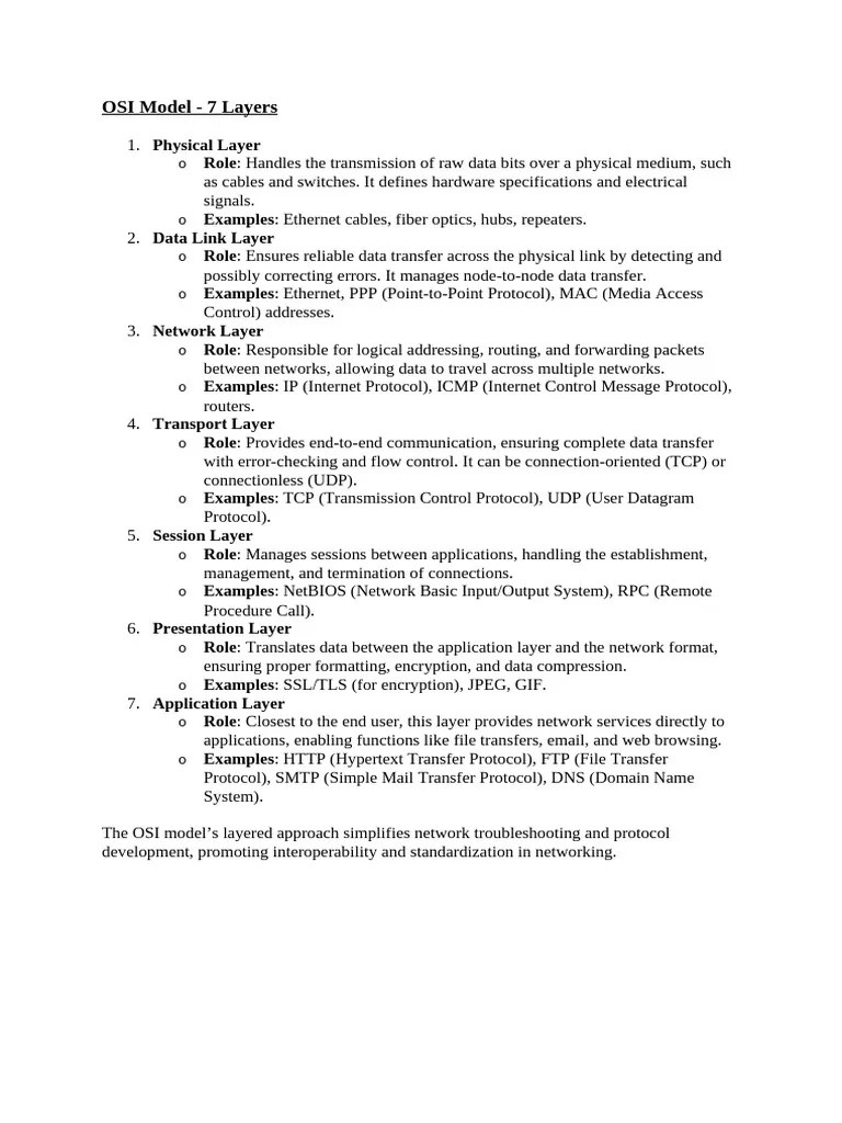 Internet Protocol Suite | PDF | Internet Protocol Suite | Osi Model