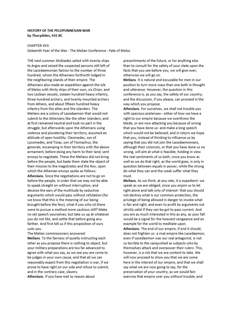 Thucydides | PDF