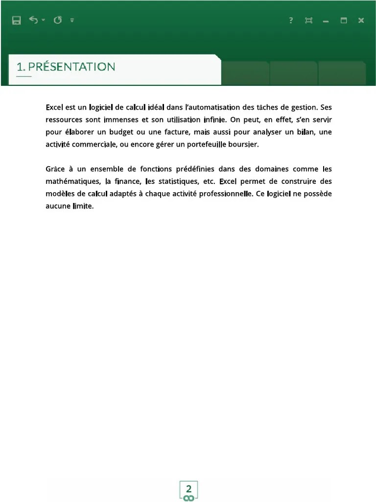 Formation Intro Excel Pdf