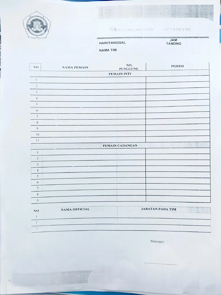 Pergantian Pemain | PDF