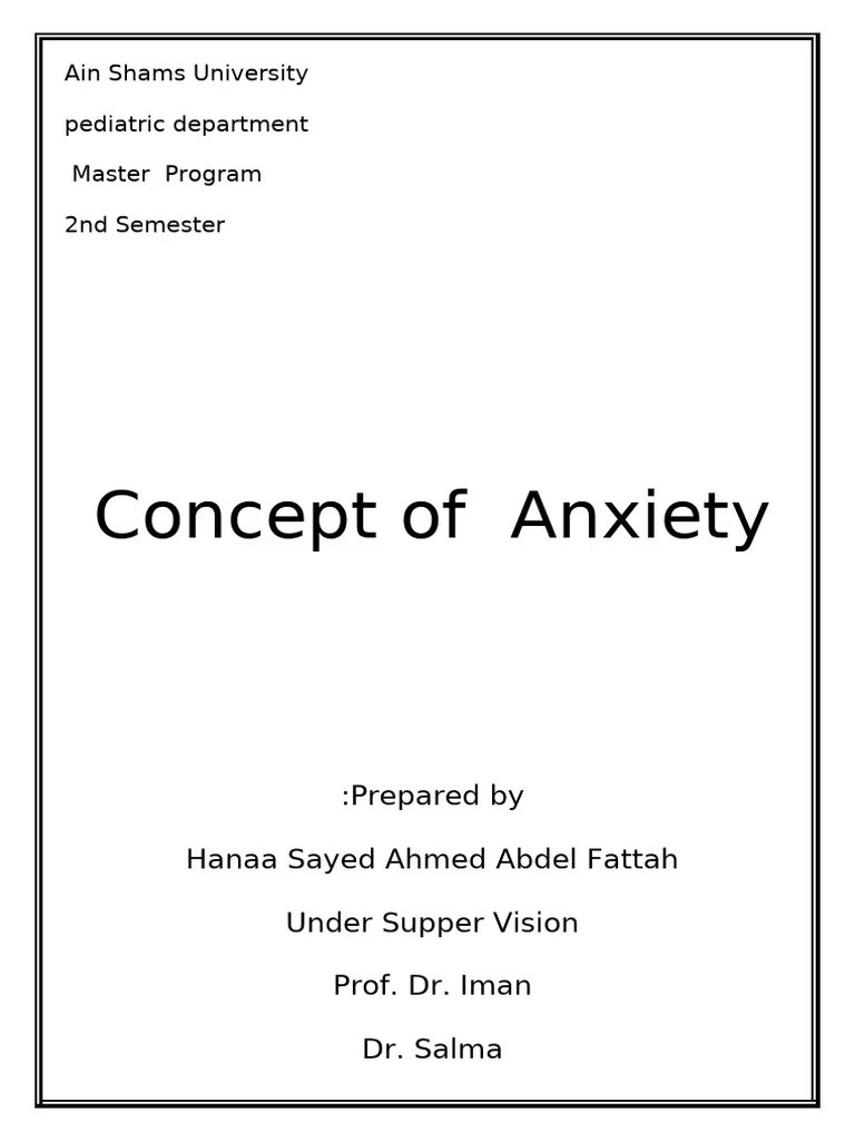 Anxiety | PDF | Anxiety | Mental Disorder