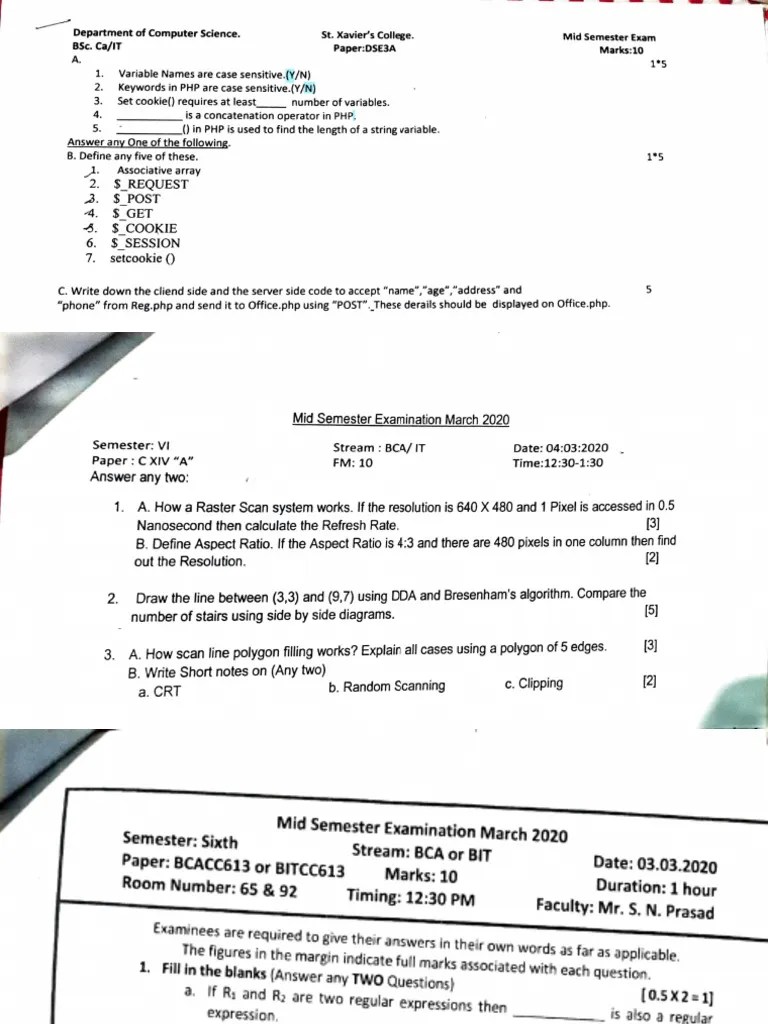 2020 Pyq | PDF | String (Computer Science) | Computer Science