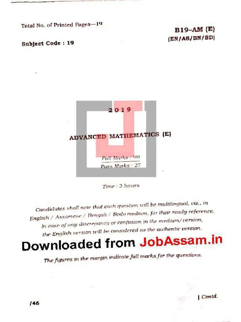 Advance Mathematics | PDF