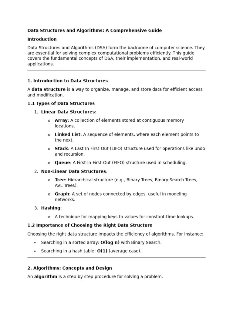 Data Structures And Algorithms | PDF | Time Complexity | Algorithms