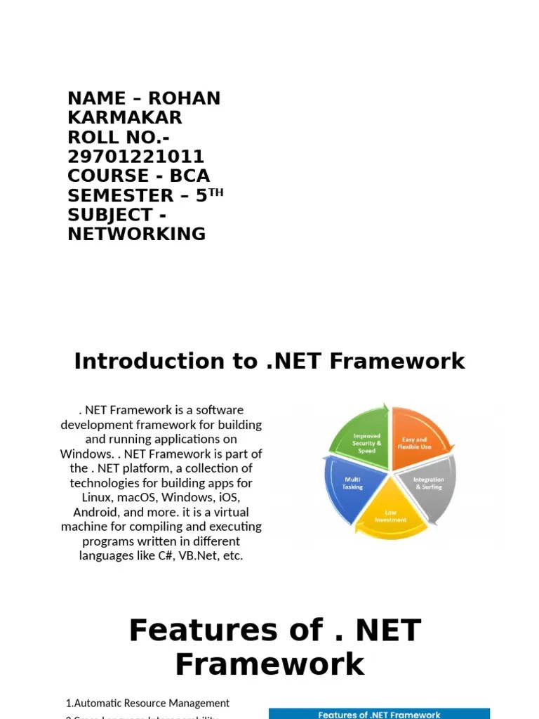 .Net Framework | PDF | C Sharp (Programming Language) | Computer Science