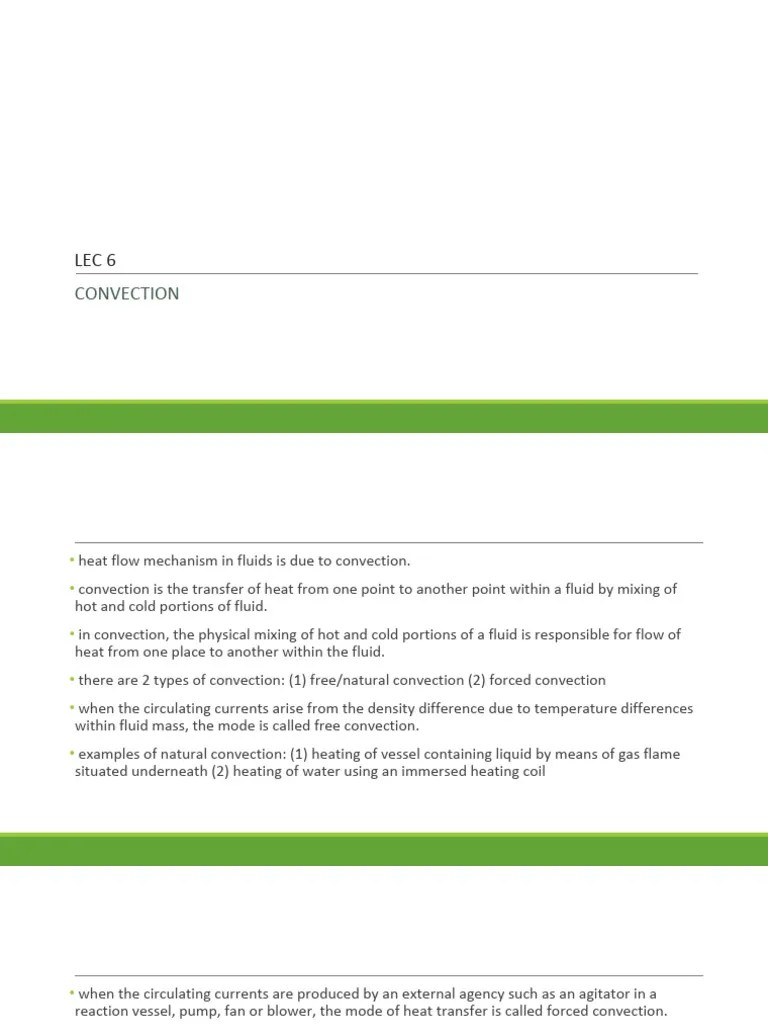 CONVECTION | PDF | Convection | Heat Transfer