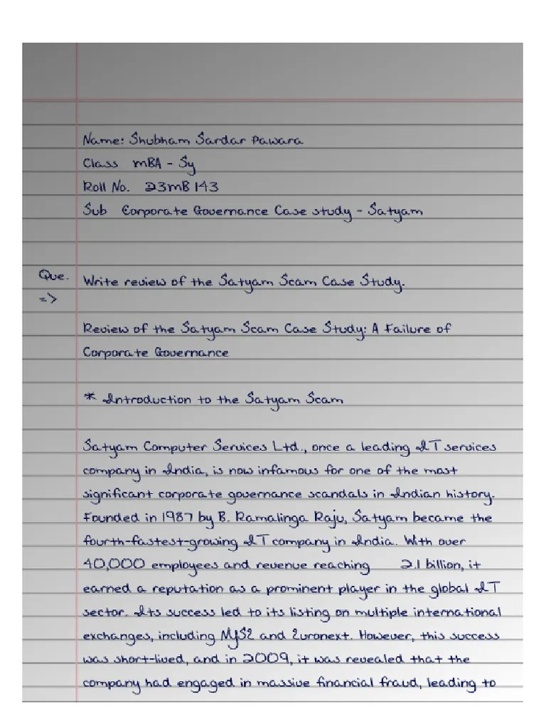 Case Study - Satyam_Shubham_Pawara_ | PDF